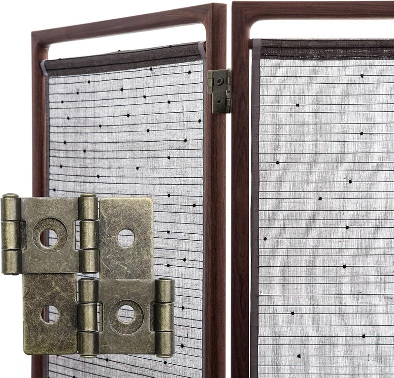 Antrader 2-Inch Retro Style Folding Double Acting Screen Hinge Bronze Tone Pack of 12 - Image 3