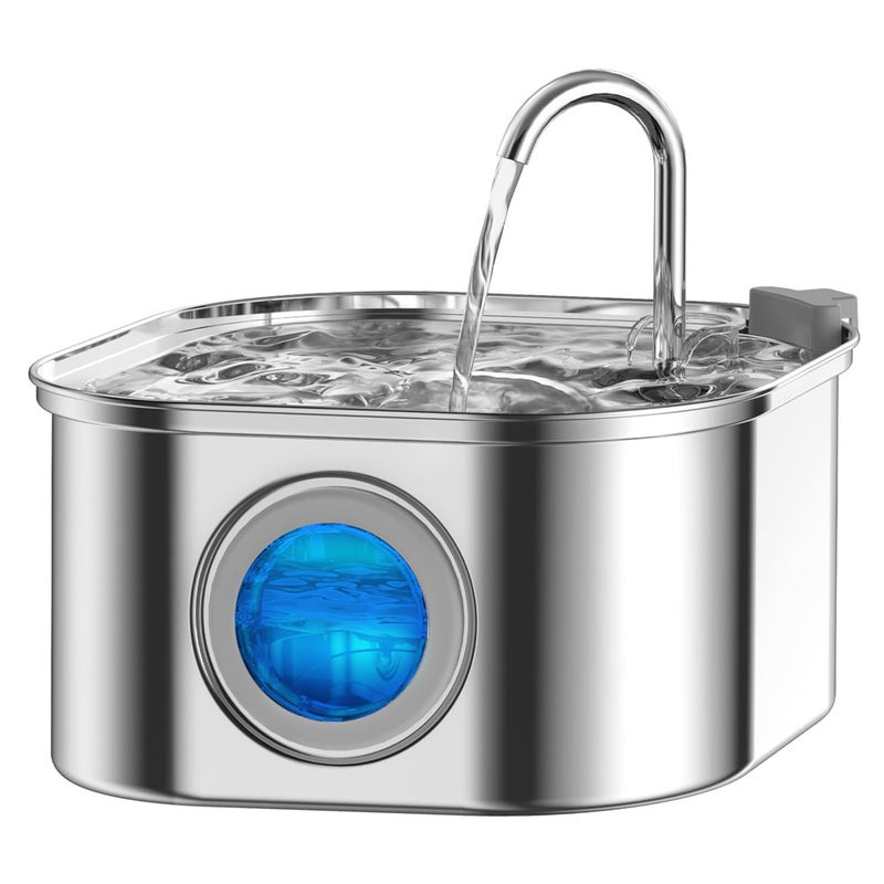 3.2L Stainless Steel Pet Water Fountain USB Powered with Filter for Cats and Dogs - Image 5