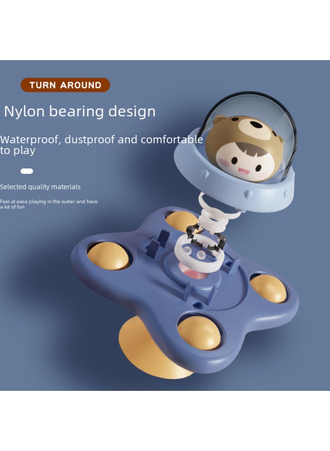 Baby Suction Cup Toy Rotating Fun Water Play Cartoon Spinning Top Finger Tip Gyro Toy Educational Soothing Baby-Color:Cartoon B 3-piece Set ((opp Bag) - Image 5