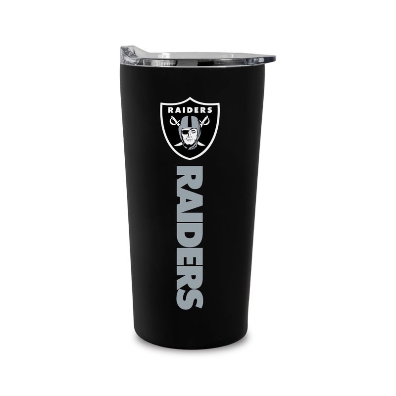 Rico Industries NFL Football Las Vegas Raiders 18oz Soft Touch Easy Grip Tumbler - Image 2