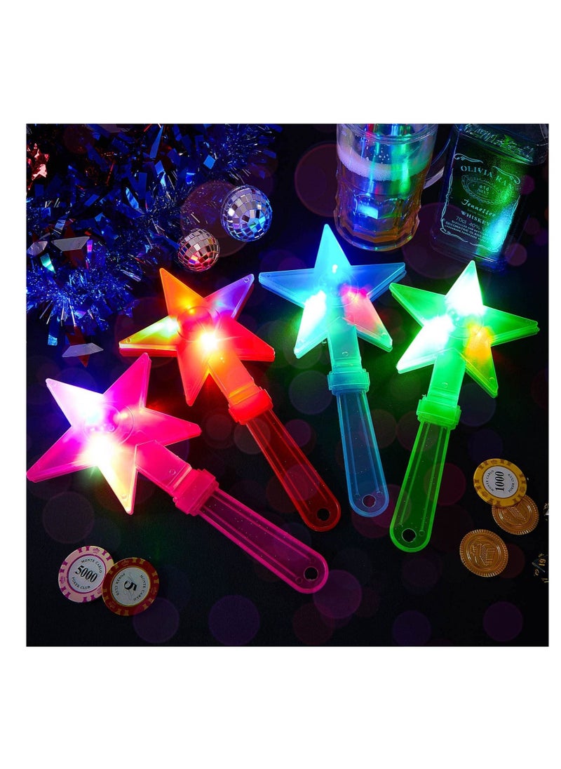 Y&D - LED Star Hand Clapper, 20 Pcs 10.6 Inch Light up Shape Clappers Noise Makers, Suitable for Sporting Events, Birthday, Carnival, Concerts, Game, Graduation(Random Color) - Image 1