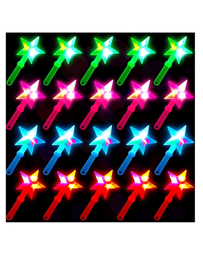 Y&D - LED Star Hand Clapper, 20 Pcs 10.6 Inch Light up Shape Clappers Noise Makers, Suitable for Sporting Events, Birthday, Carnival, Concerts, Game, Graduation(Random Color) - Image 1