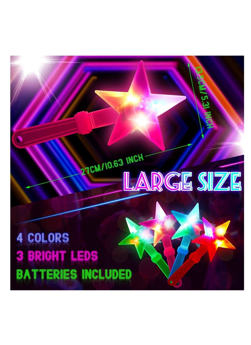 Y&D - LED Star Hand Clapper, 20 Pcs 10.6 Inch Light up Shape Clappers Noise Makers, Suitable for Sporting Events, Birthday, Carnival, Concerts, Game, Graduation(Random Color) - Image 1