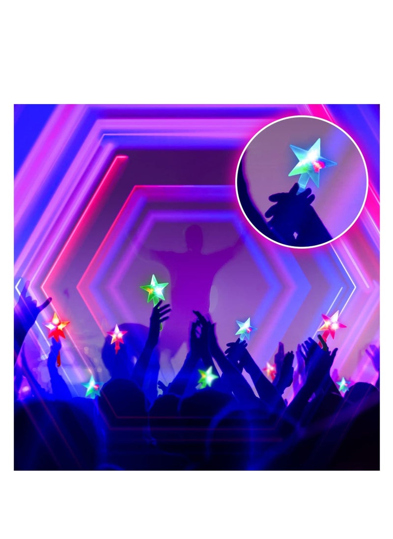 Y&D - LED Star Hand Clapper, 20 Pcs 10.6 Inch Light up Shape Clappers Noise Makers, Suitable for Sporting Events, Birthday, Carnival, Concerts, Game, Graduation(Random Color) - Image 1