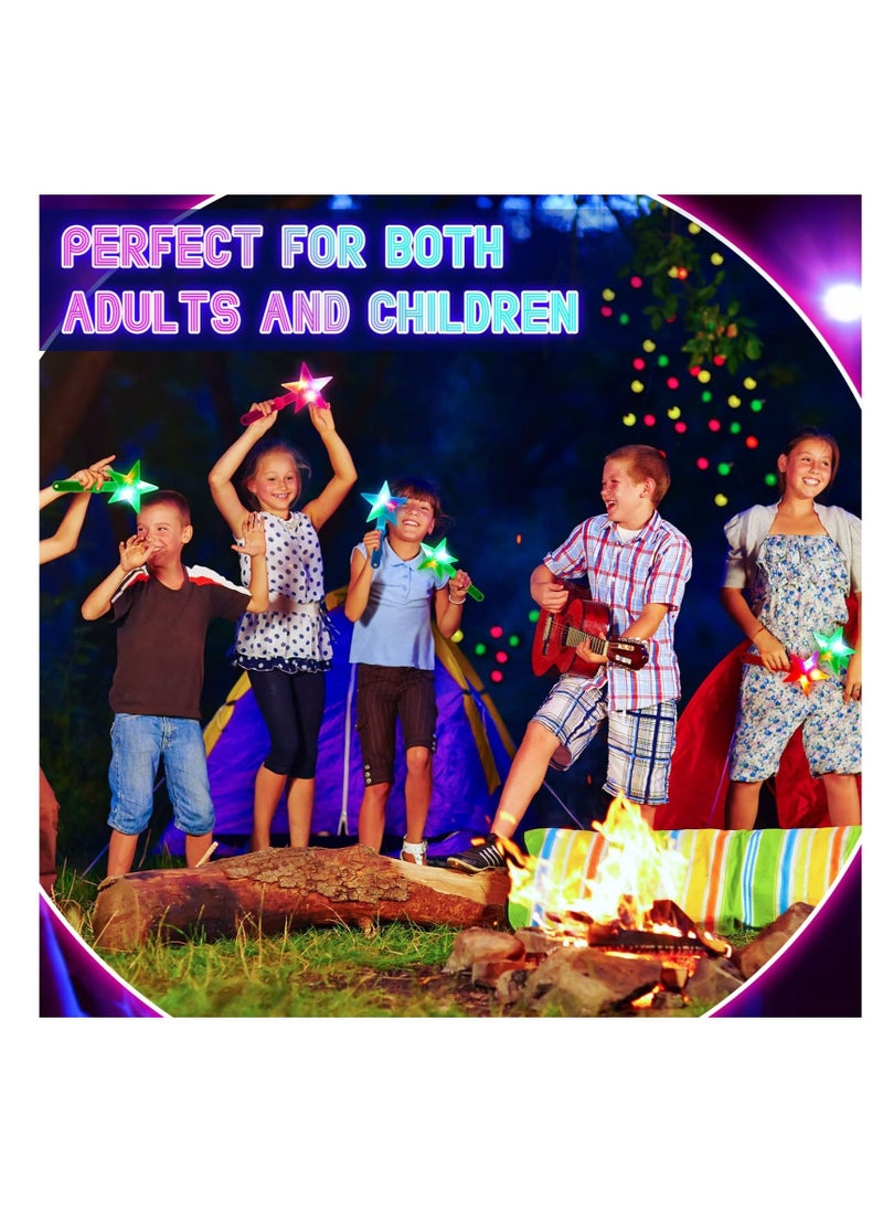 Y&D - LED Star Hand Clapper, 20 Pcs 10.6 Inch Light up Shape Clappers Noise Makers, Suitable for Sporting Events, Birthday, Carnival, Concerts, Game, Graduation(Random Color) - Image 1