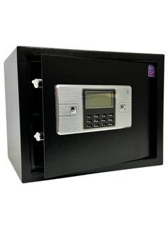 LOTFY GROUP Electronic Digital Safe - Dual Entry Lock Box with 2 Override Keys - Personal Home Safe for Medicine, Jewelry, Handguns, and More by LOTFY GROUP (Black) ( H30 * W38 * D30 CM )  - Image 1