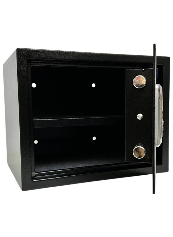 LOTFY GROUP Electronic Digital Safe - Dual Entry Lock Box with 2 Override Keys - Personal Home Safe for Medicine, Jewelry, Handguns, and More by LOTFY GROUP (Black) ( H30 * W38 * D30 CM )  - Image 3