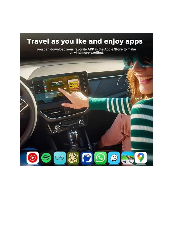 Generic - Upgraded Mini Wireless CarPlay Adapter, Wired to Wireless Bluetooth 5.2 Auto-Connect Plug & Play Dongle for iPhone, Compatible with OEM Wired CarPlay Car Systems (CA-CP-MINI) - Image 1