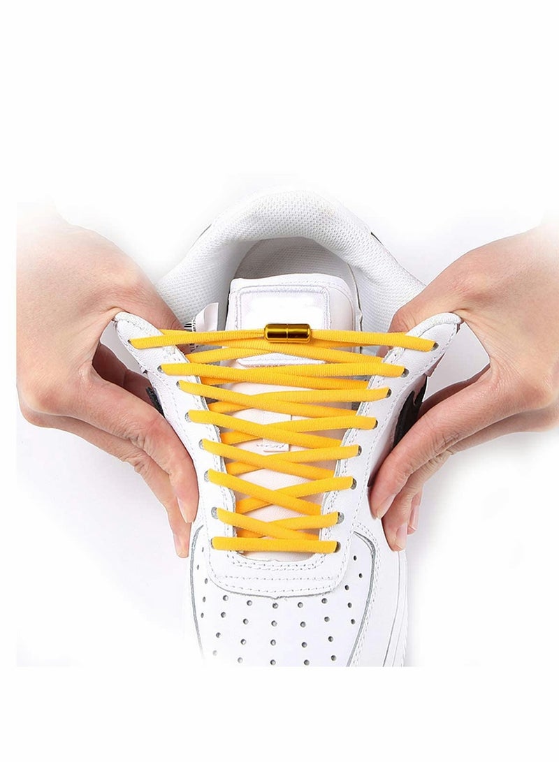 Luckam 2 Pairs of No Tie Shoe Laces Elastic Tieless Shoelaces, One Size Fits All Adult & Kids - Image 4