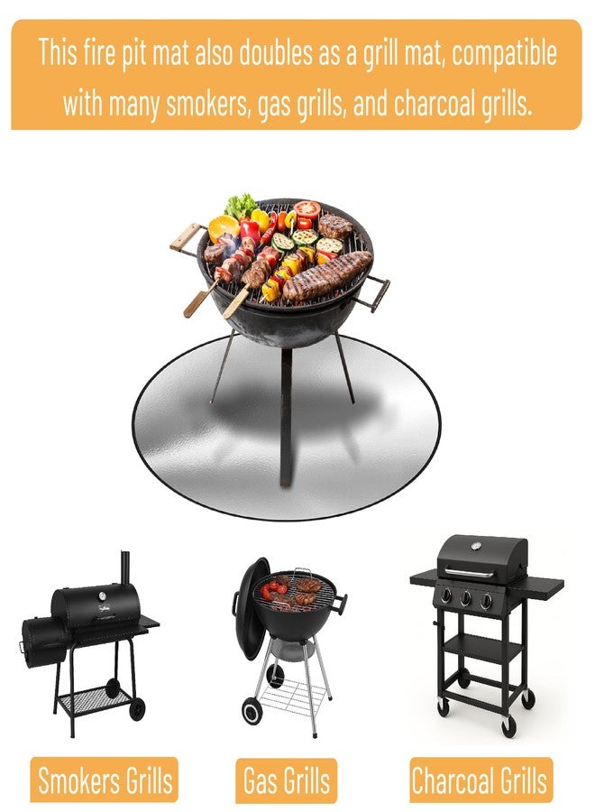 UNCO - Nonstick Grilling Mats for 22 Inch Blackstone Griddle, Resuable Cooking Mats for Grilling, BPA and PFOA Silver colored - Image 5