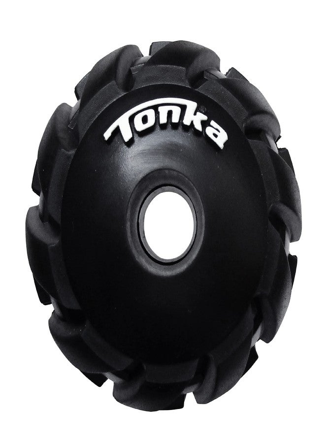 تونكا لعبة تونكا ميجا تريد بول لحمل المكافآت للكلاب، خفيفة الوزن، متينة ومقاومة للماء، 3 بوصات، مناسبة للسلالات الصغيرة والمتوسطة والكبيرة، وحدة واحدة، أسود - Image 3