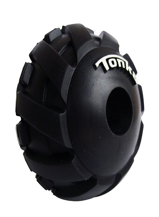 تونكا لعبة تونكا ميجا تريد بول لحمل المكافآت للكلاب، خفيفة الوزن، متينة ومقاومة للماء، 3 بوصات، مناسبة للسلالات الصغيرة والمتوسطة والكبيرة، وحدة واحدة، أسود - Image 2