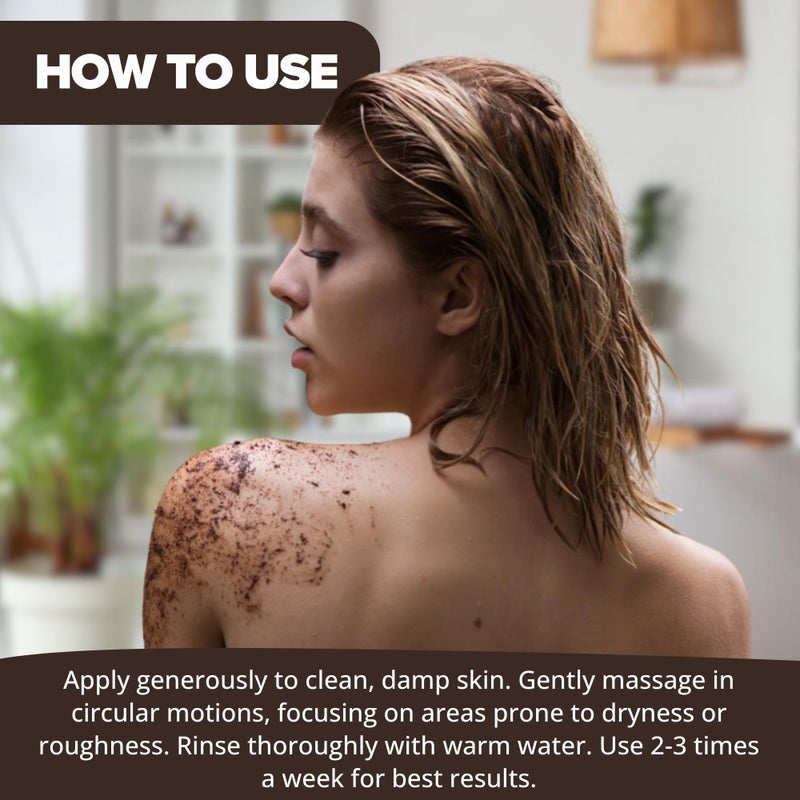 Cherisher Coffee Body Scrub for Tan Removal & Dead Skin | Natural Exfoliating Scrub for Women & Men | Glowing Skin, Smooth Texture | For All Skin Types | 100gm Unisex Skincare - Image 4