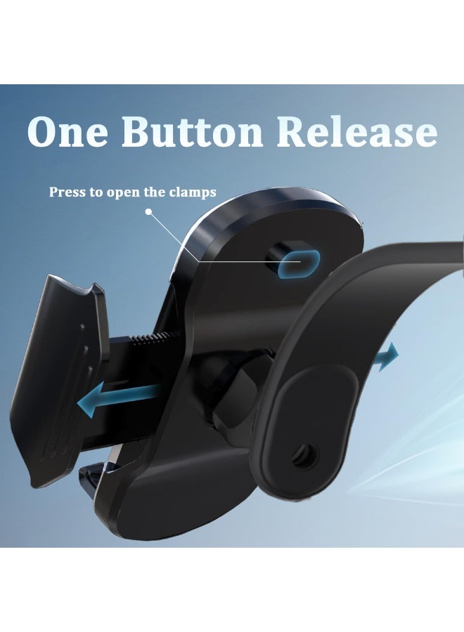 Mobile Phone Holder for Car, Mobile Phone Holder Car Suction Cup Universal 360° Rotation Car Phone Holder for Dashboard & Windshield Compatible All 4-7 Inch Phones (Black) - Image 2