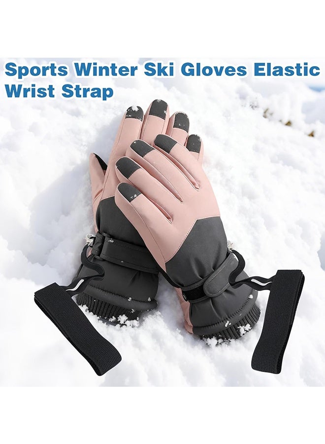 Wffo 4PCS Nylon Ski Glove Leashes with Metal Button Safety Strap Wrist Straps Glove Carrier Sling Clips Practical Mate Gear Winter Snow Sport Skiing Accessories for Hanging Gloves (Black) - Image 4