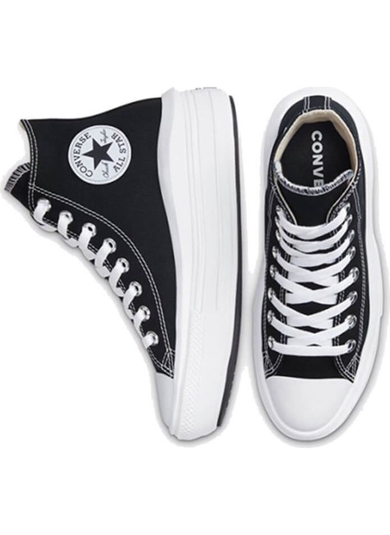 CONVERSE - Chuck Taylor All Star Move Hi Women's Black Sneakers 568497C - Image 1