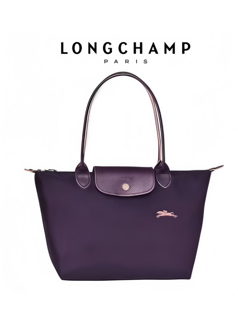 لونج شامب حقيبة طويلة شامب متوسطة للنساء، حقيبة قابلة للطي مع سحاب، حقيبة كتف، حقيبة يد للسفر والعمل - Image 1