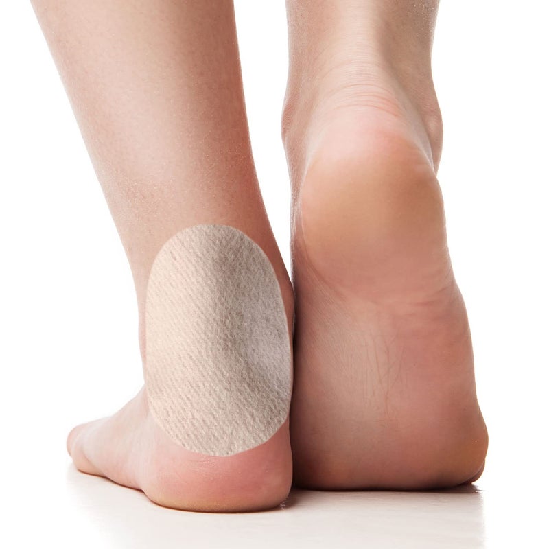 Steins Moleskin Adhesive Foot Pads Oval Metatarsal Cushion Blister Pads Relieves Pain from Callus and Blisters Heel Protector from Blisters Moleskin for Shoes Large 100 Count