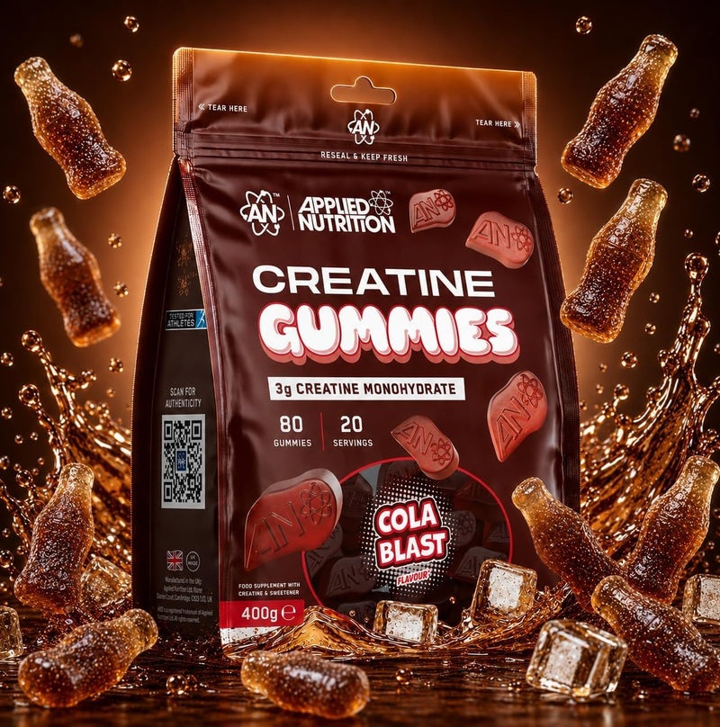 Applied Nutrition Creatine Gummies Cola Blast 400g | 3g Creatine Monohydrate Per Serving | 80 Gummies | 20 Servings | Made in United Kingdom - Image 3