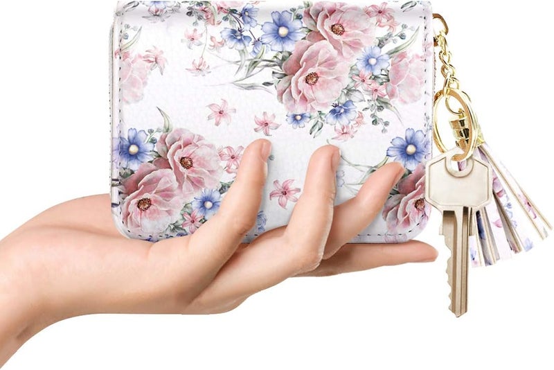 Coco Rossi Women's Small Credit Card Wallet RFID Glitter Cute Credit Card Holder Wallets for Women - Image 4