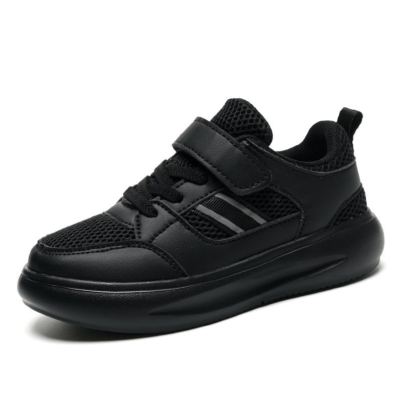 Children'S Board Shoes Small White Shoes Single Net Breathable Primary School Students Sneaker Light Soft Bottom Net Shoes - Image 1