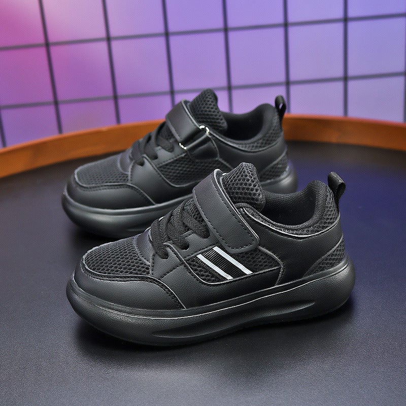 Children'S Board Shoes Small White Shoes Single Net Breathable Primary School Students Sneaker Light Soft Bottom Net Shoes - Image 5