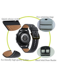 CaseNeo 20mm Leather Adjustable Bands for Samsung Galaxy Watch 5 (40mm/44mm/Pro 45mm) Watch 4 (40mm/44mm) Active 2 (40mm /44mm) Active 40mm,Loop Strap Band for Watch 4 Classic 42mm/46mm, Watch 3 (41mm)Women  - Image 4