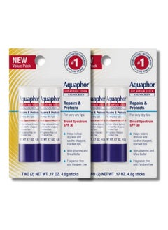 Aquaphor Lip Repair Stick With Sunscreen Lip Protectant Soothes Dry Chapped Lips 0.17 Oz Stick (Pack Of 4)  - Image 2