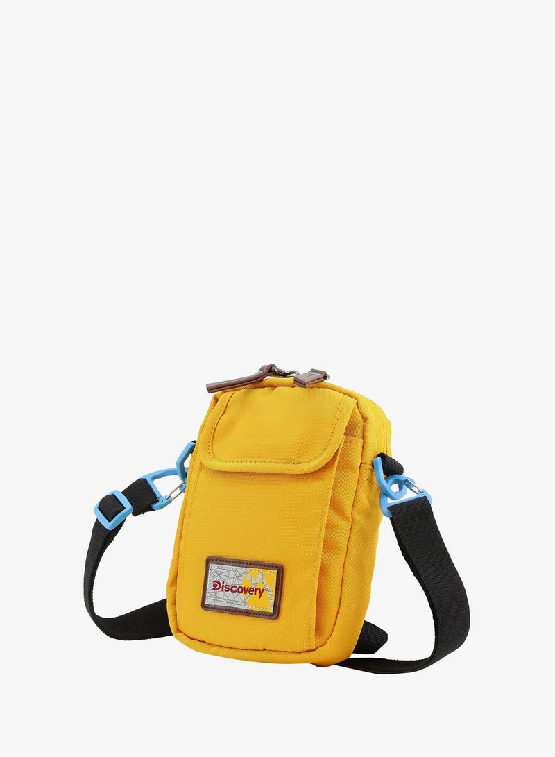 ديسكفري حقيبة ديسكفري أيقون متعددة الاستخدامات بلون أوكر بحزام كتف قابل للإزالة وجيب  آمن للرجال والنساء