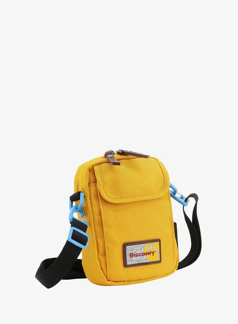 Discovery Ocher Discovery ICON Utility Bag Ocher, Zipper Compartment Casual Shoulder Bag For Men And Women Removable Shoulder Strap Secure RFID Pocket  | Best Price UAE