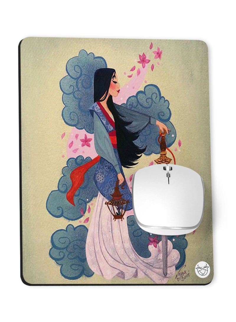Reeman Design Mouse pad with Mulan design print