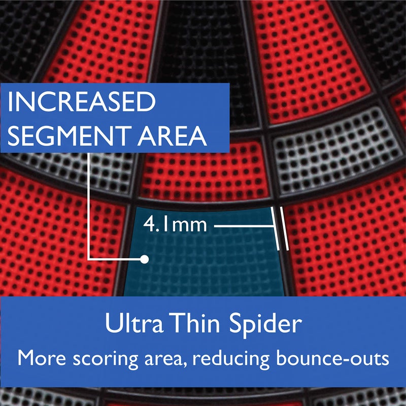 Viper Solar Blast Electronic Dartboard Deluxe Size Over 55 Games Overhead 4-Panel Auto-Scoring LED Cricket Display with Impact-Tough Nylon Target for Lasting Durability Fewer Bounce Outs with Soft Tip Darts - Image 4