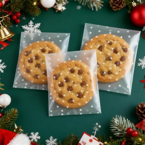 Morepack Self Sealing Cellophane Bags,200 Pcs Clear Cookie Bags Resealable Cellophane Bag for Packaging Packaging Bakery, Favors, (4"x6", No Stickers, Bows) - Image 3