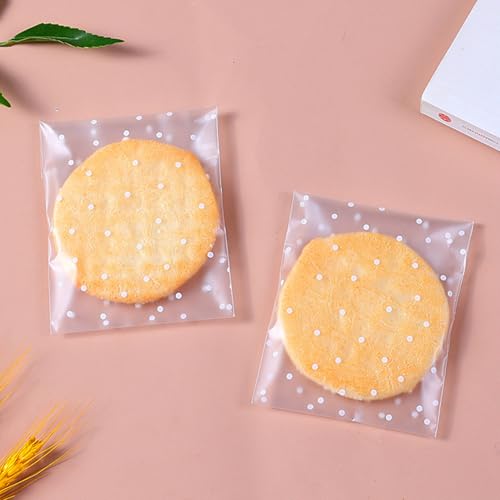 Morepack Self Sealing Cellophane Bags,200 Pcs Clear Cookie Bags Resealable Cellophane Bag for Packaging Packaging Bakery, Favors, (4"x6", No Stickers, Bows) - Image 5