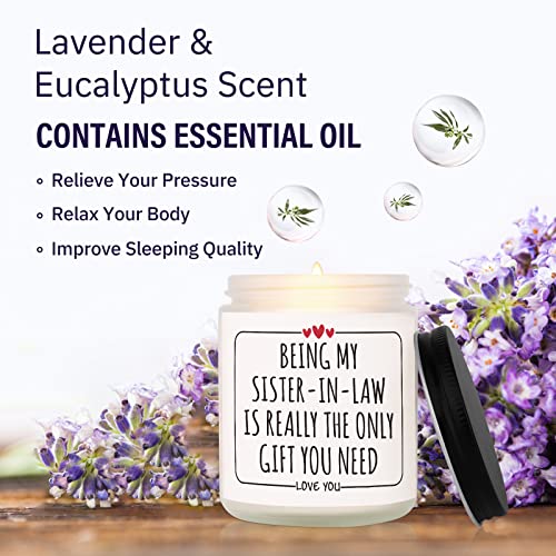 Afterprints هدايا مضحكة لزوجة الأخ من أفتر برينتس، هدايا شموع لزوجة الأخ في عيد الميلاد، الزفاف، شموع معطرة من شمع الصويا، - Image 3