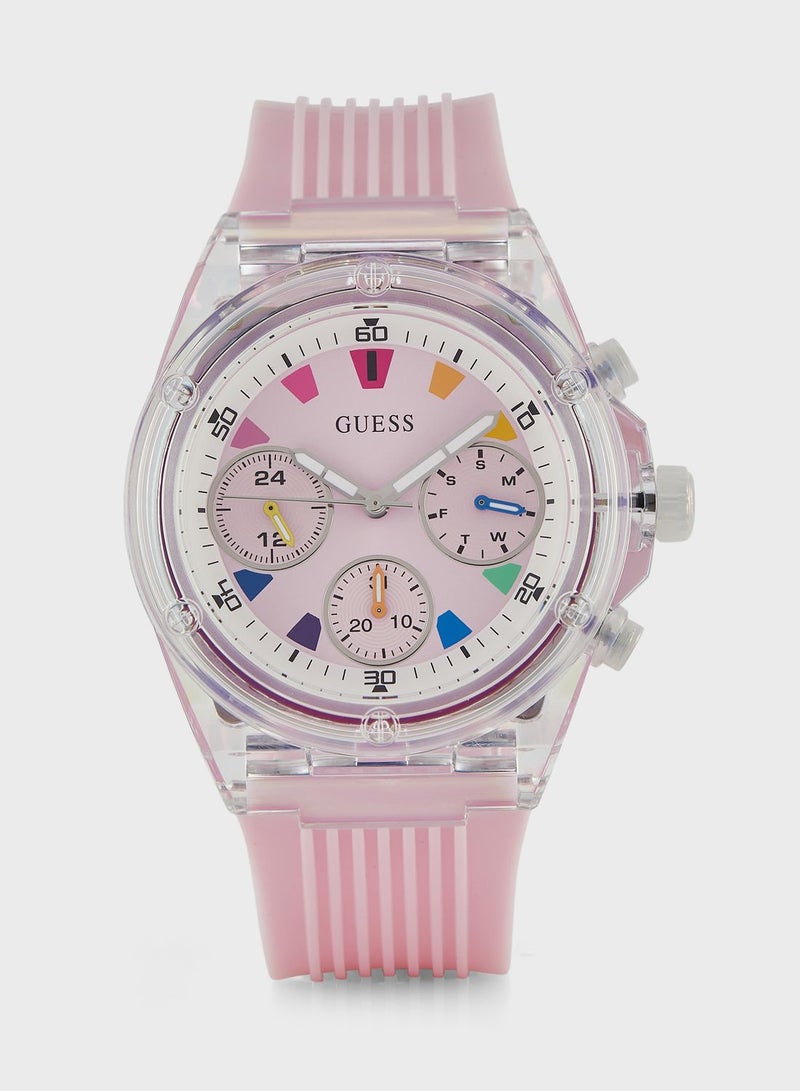 GUESS Athena Nylon Strap Analog Watch - Image 1