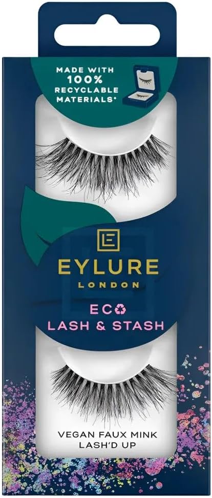 Eylure Eco Lash Stash False Eyelashes Vegan Faux Mink LASHD UP