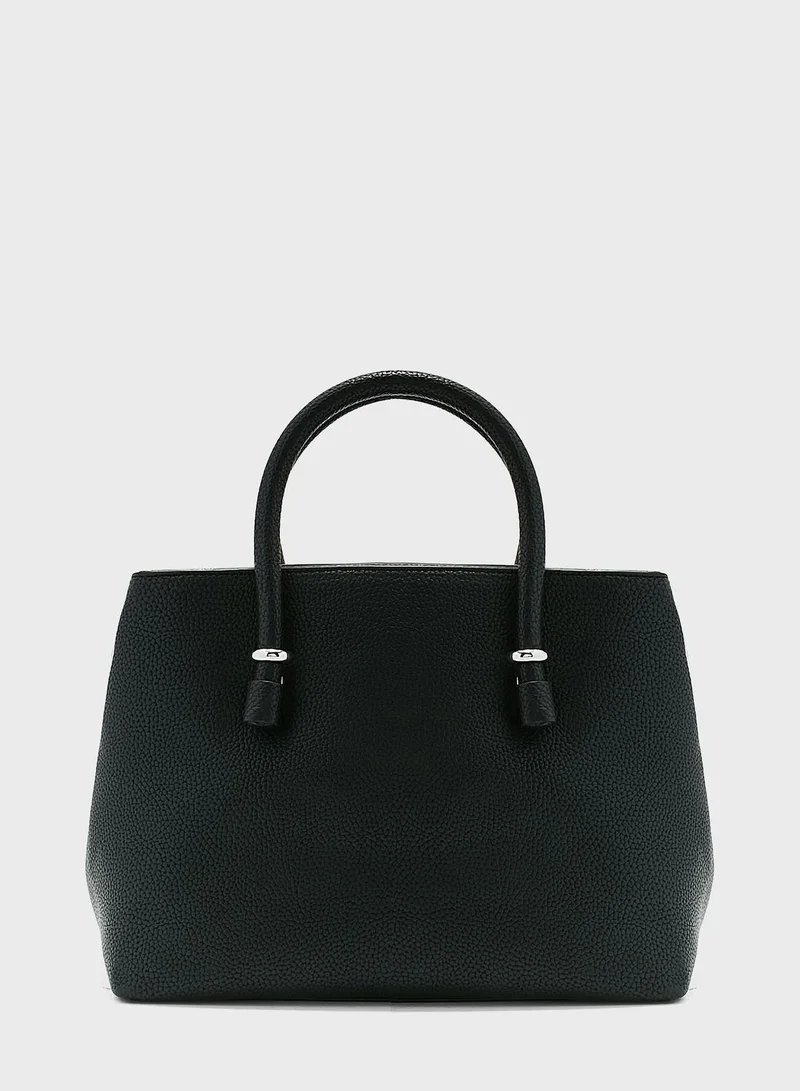 TOMMY HILFIGER Emblem Top Handle Satchel