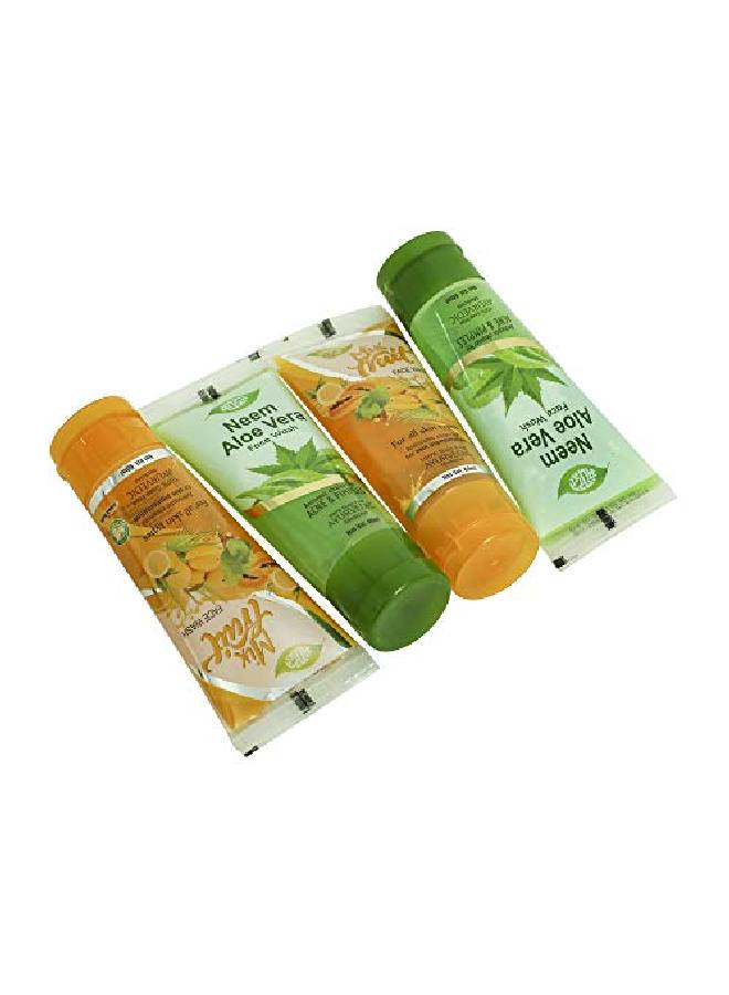 Meghdoot عبوة كومبو من غسول الوجه بخلاصة النيم والصبار 60 مل + غسول الوجه بخلاصة الفواكه المختلطة 60 مل - Image 5