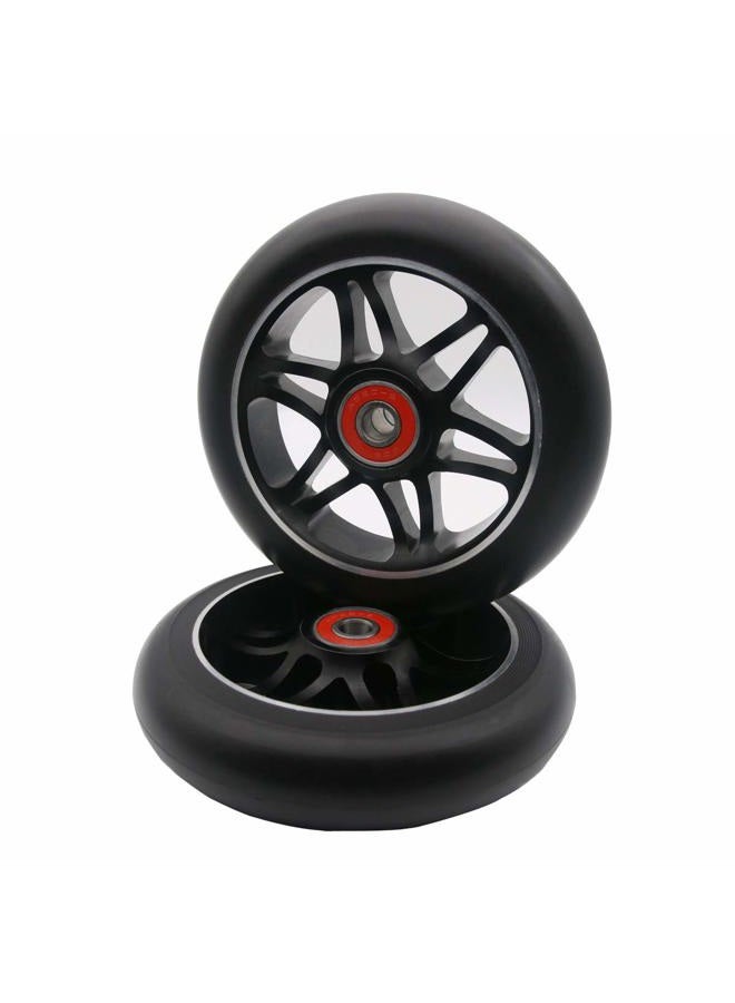 Z-FIRST 2Pcs 110mm Pro Scooter Wheels with ABEC 9 Bearings Fit for MGP/Razor/Lucky Envy/Vokul Pro Scooters Replacement Wheels - Image 1