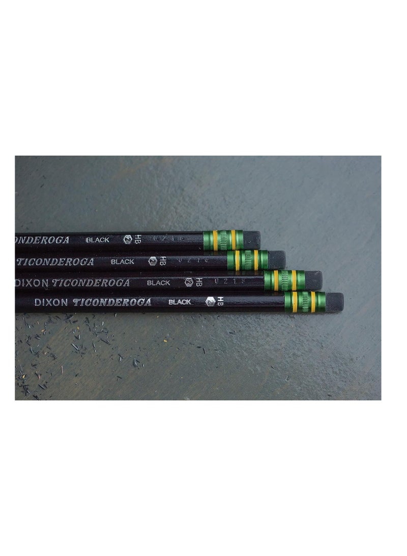 Ticonderoga Wood Cased Pencils Pre Sharpened 2 HB Soft Black 10 Count - Image 4