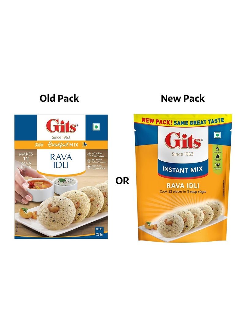 Gits Rice Idli Instant Mix, Pure Veg, 1500g (Pack of 3 x 500g) - Image 2