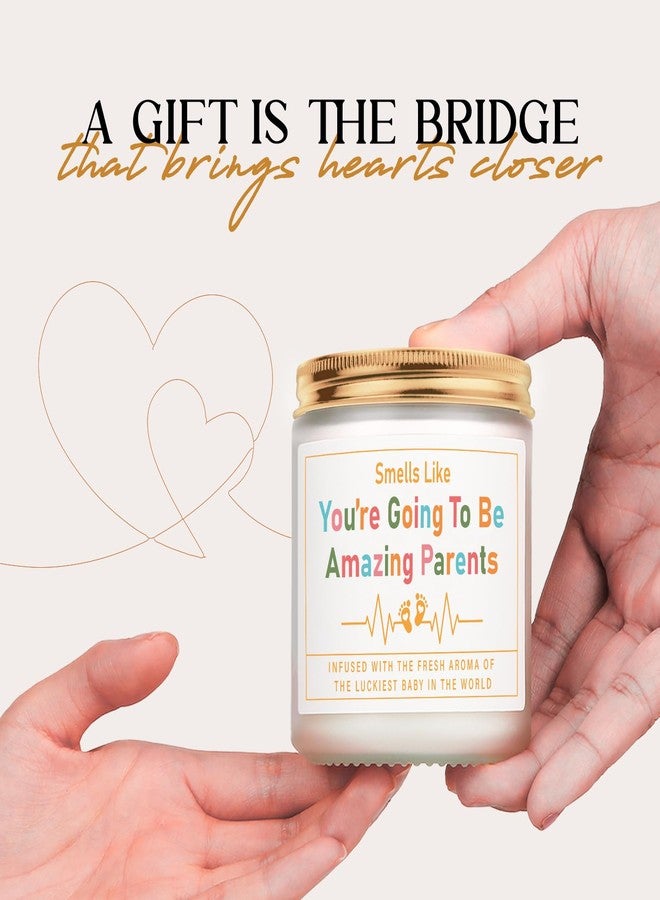 AceThrills Gender Reveal Gifts, New Parents Gift for Couples, Pregnancy Gifts for First Time New Mom Dad Gift - Lavender Scented Candle - Image 2