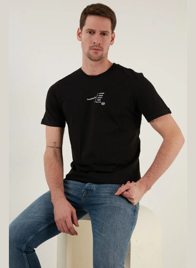 Buratti Buratti 100% Cotton Regular Fit Crew Neck T Shirt Men's T SHIRT 5902623