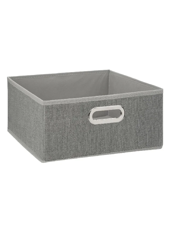Five Simply Smart Polypropylene and Metal Foldable Storage Box Heather Grey 31 x 15 cm 138886C