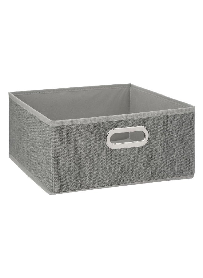 Five Simply Smart Polypropylene and Metal Foldable Storage Box Heather Grey 31 x 15 cm 138886C - Image 1