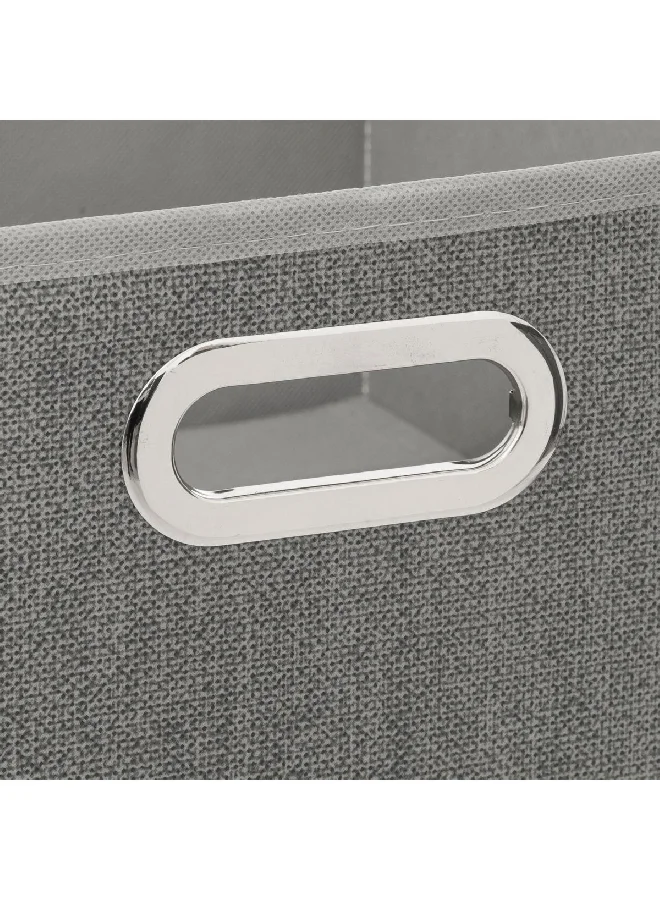 Five Simply Smart Polypropylene and Metal Foldable Storage Box Heather Grey 31 x 15 cm 138886C