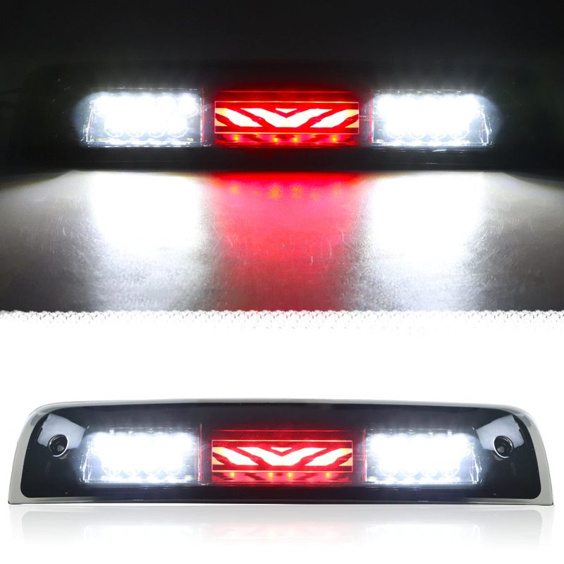 Tresound 3rd Third Brake Light for 2009-2017 Dodge Ram 1500 2500 3500 Cargo Light LED High Mount Lamp (Smoked Lens) - Image 1