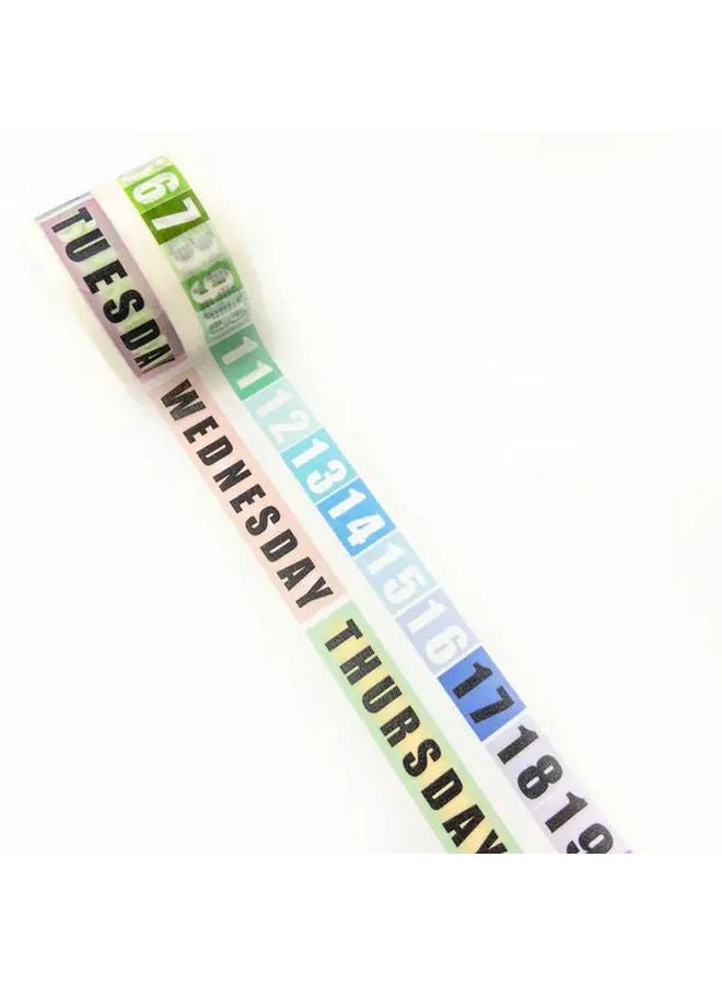 Digital Collage Grid Tape Colorful Designs Multi Functional Decorative Stickers For Journals - Image 1