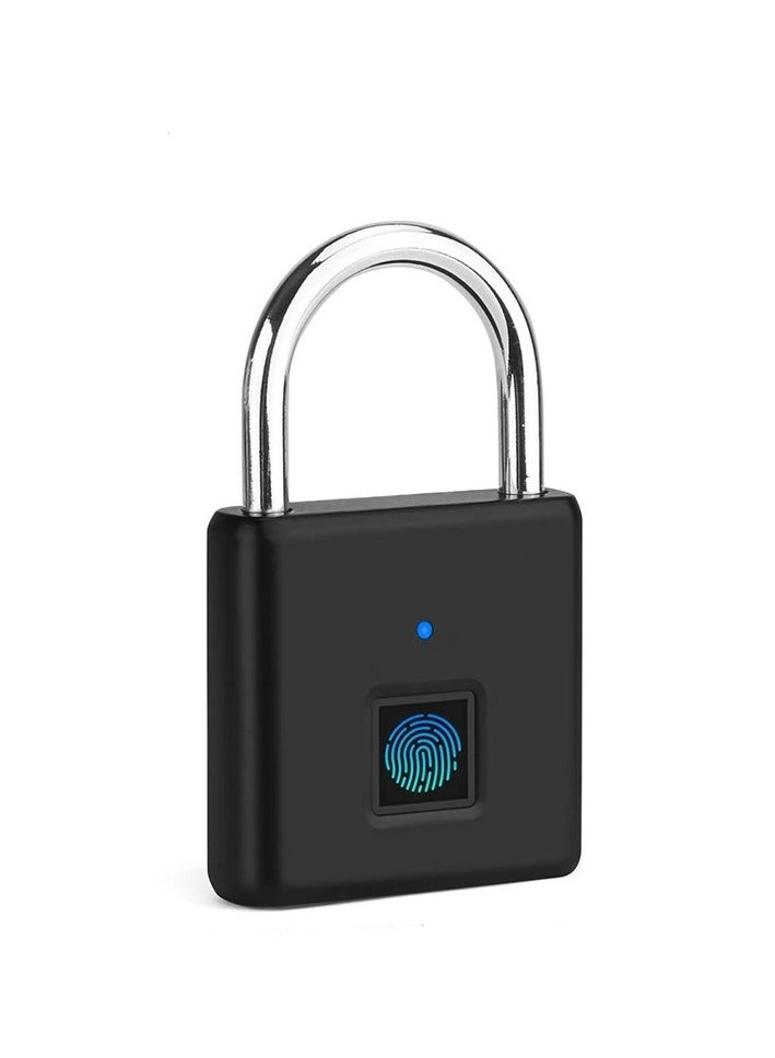 Smart Keyless Biometric Padlocks Fingerprint Lock Type-C Charge Gym Sports School Employee Locker Fence Suitcase Bicycle - Image 1